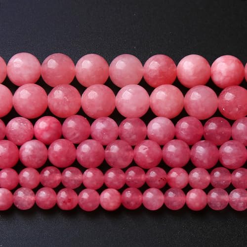 8 mm, 46 Stück Naturstein-Rose-Jade-Perlen für Schmuckherstellung, DIY-Armbänder 8 mm, 46 Stück Naturstein-Rose-Jade-Perlen für Schmuckherstellung, DIY-Armbänder von KLIYBGTHIJTP