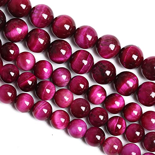 8 mm 45 Stück natürliche Rosen-rosa Tigeraugen-Steinperlen, Kristall-Abstandshalter, runde lose Perlen für Schmuckherstellung, DIY, Armband, Zubehör, Strang, 38,1 cm 8 mm 45 Stück natürliche Rosen-rosa Tigeraugen-Steinperlen, Kristall-Abstandshalter, runde lose Perlen für Schmuckherstellung, DIY, Armband, Zubehör, Strang, 38,1 cm von KLIYBGTHIJTP