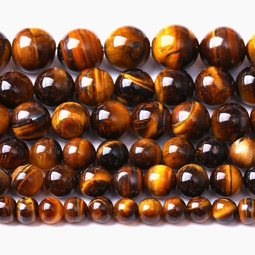 8 mm natürlicher eisengelber Tigerauge-Stein, Energieheilung, rund, lose, für die Schmuckherstellung, Armband, 90 Stück, 2 Stränge, 81,3 cm 8 mm natürlicher eisengelber Tigerauge-Stein, Energieheilung, rund, lose, für die Schmuckherstellung, Armband, 90 Stück, 2 Stränge, 81,3 cm von KLIYBGTHIJTP
