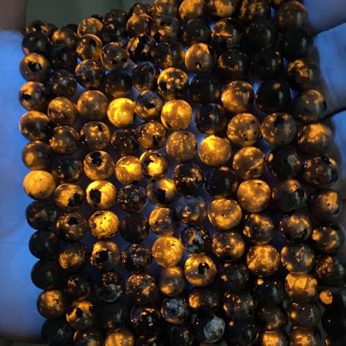 85 Stück 8 mm große Yooperlit-Steinperlen für Schmuckherstellung, DIY-Armbänder, zeigen Flammenfarbe unter der Bestrahlung von UV-Lampen, 2 Stränge 85 Stück 8 mm große Yooperlit-Steinperlen für Schmuckherstellung, DIY-Armbänder, zeigen Flammenfarbe unter der Bestrahlung von UV-Lampen, 2 Stränge von KLIYBGTHIJTP