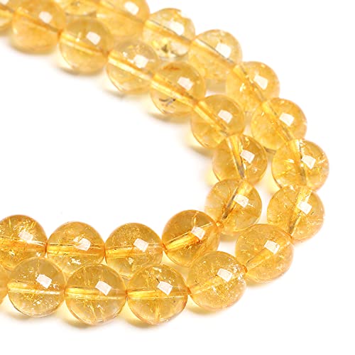 90 Stück 8 mm natürliche Citrin-gelbe Quarzkristalle, runde Abstandshalter, lose Perlen für Schmuckherstellung, DIY, Armband, Halskette 90 Stück 8 mm natürliche Citrin-gelbe Quarzkristalle, runde Abstandshalter, lose Perlen für Schmuckherstellung, DIY, Armband, Halskette von KLIYBGTHIJTP