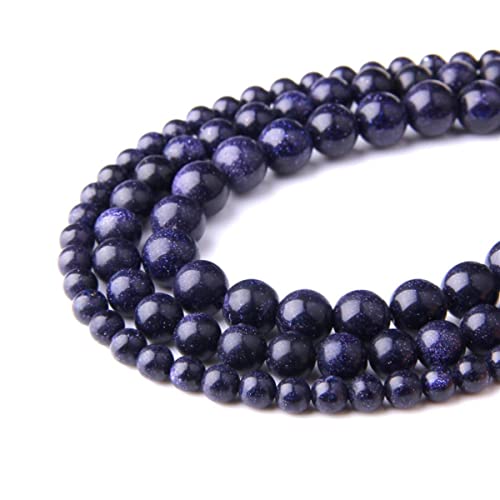 Bluesand Naturstein, 8 mm, glatt, rund, lose Perlen, Energie-Edelstein, DIY, für Schmuckherstellung, Armband, Halskette, 1 Strang, 38,1 cm Bluesand Naturstein, 8 mm, glatt, rund, lose Perlen, Energie-Edelstein, DIY, für Schmuckherstellung, Armband, Halskette, 1 Strang, 38,1 cm von KLIYBGTHIJTP