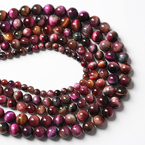Natürliche Tigeraugenperlen für Schmuckherstellung, 8 mm, 8 mm, rund, lose Perlen, für Armbänder, Halsketten, Ohrringe, 48 Stück Natürliche Tigeraugenperlen für Schmuckherstellung, 8 mm, 8 mm, rund, lose Perlen, für Armbänder, Halsketten, Ohrringe, 48 Stück von KLIYBGTHIJTP