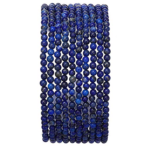 Natürlicher Lapislazuli-Stein, rund, lose Halbedelstein-Perlen zur Schmuckherstellung, 2–2,5 mm, 38 cm/Strang von KLIYBGTHIJTP