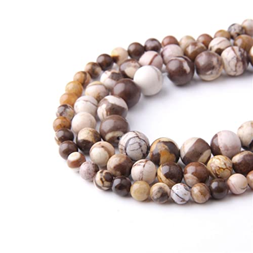 Naturstein, 8 mm, australisches Zebramuster, glatt, rund, lose Perlen, Energie-Edelstein, DIY, für Schmuckherstellung, Armband, Halskette, 1 Strang, 38,1 cm Naturstein, 8 mm, australisches Zebramuster, glatt, rund, lose Perlen, Energie-Edelstein, DIY, für Schmuckherstellung, Armband, Halskette, 1 Strang, 38,1 cm von KLIYBGTHIJTP