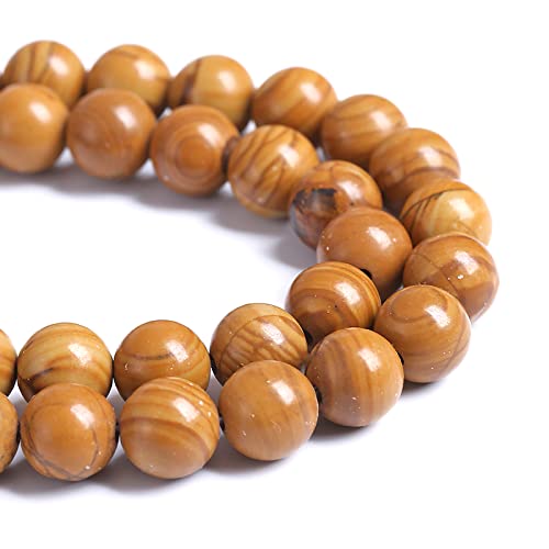 Naturstein-Jaspis, lose Perlen für Schmuckherstellung, DIY-Armbänder, 8 mm, Gelb, 45 Stück Naturstein-Jaspis, lose Perlen für Schmuckherstellung, DIY-Armbänder, 8 mm, Gelb, 45 Stück von KLIYBGTHIJTP