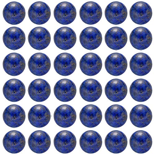 Naturstein-Perlen, 8 mm, Lapislazuli, rund, echter Stein, lose Edelstein-Perlen, Lochgröße 1 mm, glatte Perlen für Armbänder, Halsketten, Ohrringe, Schmuckherstellung, (Lapislazuli-Blau, 8 mm), 100 von KLIYBGTHIJTP