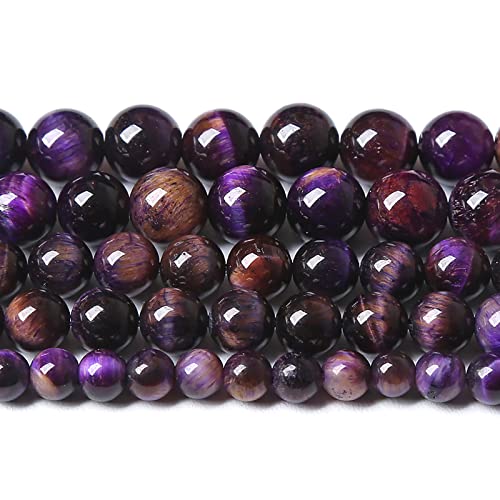 Naturstein-Perlen für Schmuckherstellung, DIY-Armband, 8 mm, 45 Stück von KLIYBGTHIJTP