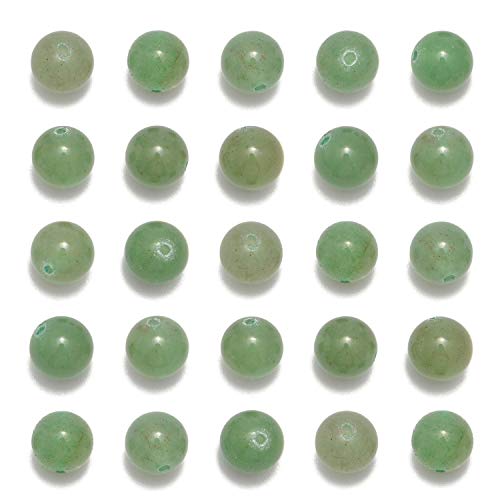Natursteinperlen, rund, grüner Aventurin, echter Edelstein, lose Edelsteine, zum Selbermachen, glatte Perlen für Armbänder, Halsketten, Schmuckherstellung, 8 mm, 100 Stück, 8 mm, 100 Stück Natursteinperlen, rund, grüner Aventurin, echter Edelstein, lose Edelsteine, zum Selbermachen, glatte Perlen für Armbänder, Halsketten, Schmuckherstellung, 8 mm, 100 Stück, 8 mm, 100 Stück von KLIYBGTHIJTP