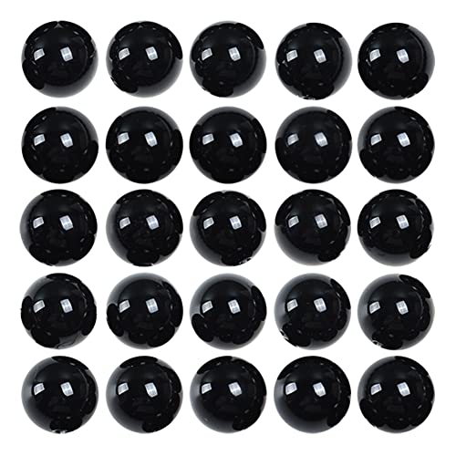 Schwarze natürliche Achat-Perlen, 8 mm, runde Steinperlen zur Herstellung von Armbändern, Schmuck, ca. 48 Stück Schwarze natürliche Achat-Perlen, 8 mm, runde Steinperlen zur Herstellung von Armbändern, Schmuck, ca. 48 Stück von KLIYBGTHIJTP