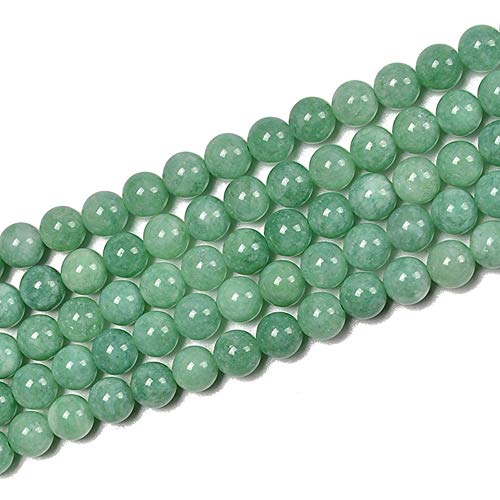 Wunderschöne grüne Jade-Perlen, lose Perlen, 6 mm, glatt, rund, ca. 38,1 cm, DIY-Armband, Halskette für Schmuckherstellung Wunderschöne grüne Jade-Perlen, lose Perlen, 6 mm, glatt, rund, ca. 38,1 cm, DIY-Armband, Halskette für Schmuckherstellung von KLIYBGTHIJTP