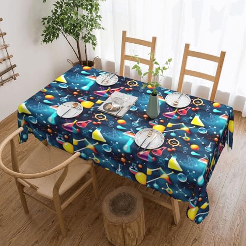 KLJnmbb Abstrakte Tischdecke mit wissenschaftlichem Chemie-Druck, vielseitig, rechteckig, wasserdicht, wiederverwendbar, für Küche, 137 x 183 cm KLJnmbb Abstrakte Tischdecke mit wissenschaftlichem Chemie-Druck, vielseitig, rechteckig, wasserdicht, wiederverwendbar, für Küche, 137 x 183 cm von KLJnmbb