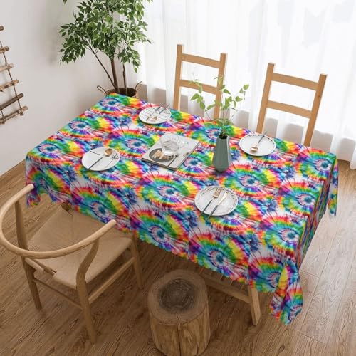 KLJnmbb Batik-Tischdecke, Hippie-Druck, vielseitig, rechteckig, wasserdicht, wiederverwendbar, für Küche, 137 x 183 cm KLJnmbb Batik-Tischdecke, Hippie-Druck, vielseitig, rechteckig, wasserdicht, wiederverwendbar, für Küche, 137 x 183 cm von KLJnmbb