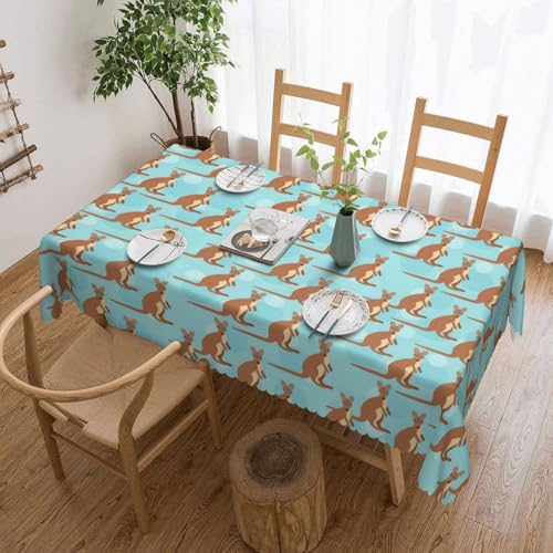 KLJnmbb Funny for Kangaroo Tischdecke, Zoo-Druck, vielseitig, rechteckig, 137 x 183 cm, wasserdicht, wiederverwendbar, für Küche KLJnmbb Funny for Kangaroo Tischdecke, Zoo-Druck, vielseitig, rechteckig, 137 x 183 cm, wasserdicht, wiederverwendbar, für Küche von KLJnmbb