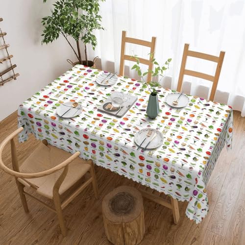 KLJnmbb Vielseitige, rechteckige Tischdecke, 137 x 183 cm, wasserdicht, wiederverwendbar, für die Küche KLJnmbb Vielseitige, rechteckige Tischdecke, 137 x 183 cm, wasserdicht, wiederverwendbar, für die Küche von KLJnmbb