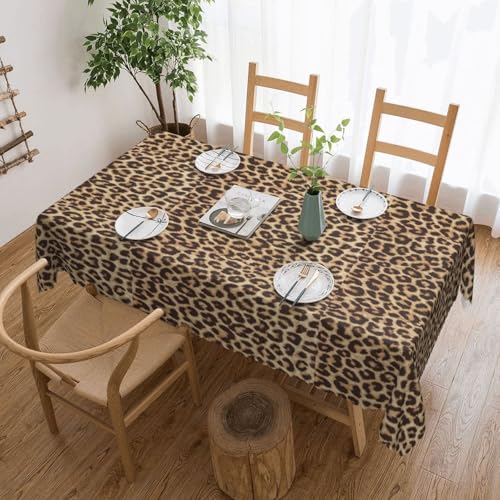 KLJnmbb Vielseitige, rechteckige Tischdecke, Leopardenmuster, wasserdicht, wiederverwendbar, für Küche, 137 x 183 cm KLJnmbb Vielseitige, rechteckige Tischdecke, Leopardenmuster, wasserdicht, wiederverwendbar, für Küche, 137 x 183 cm von KLJnmbb