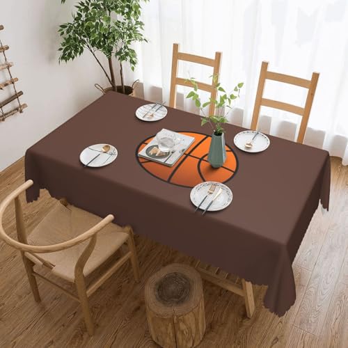 KLJnmbb Vielseitige, rechteckige Tischdecke mit Basketball-Druck, 137 x 183 cm, wasserdicht, wiederverwendbar, Esstuch, Küche KLJnmbb Vielseitige, rechteckige Tischdecke mit Basketball-Druck, 137 x 183 cm, wasserdicht, wiederverwendbar, Esstuch, Küche von KLJnmbb