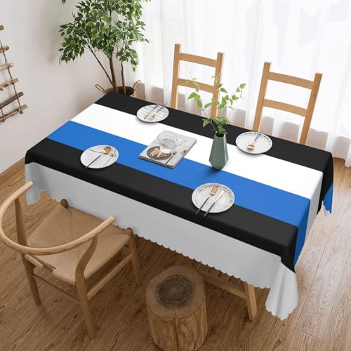 KLJnmbb Vielseitige, rechteckige Tischdecke mit Estland-Motiv, wasserdicht, wiederverwendbar, für Küche, 137 x 183 cm KLJnmbb Vielseitige, rechteckige Tischdecke mit Estland-Motiv, wasserdicht, wiederverwendbar, für Küche, 137 x 183 cm von KLJnmbb