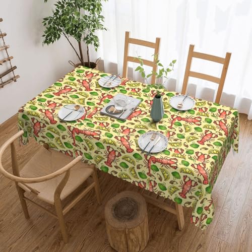 KLJnmbb Vielseitige, rechteckige Tischdecke mit Hummer- und Zitronenmuster, wasserdicht, wiederverwendbar, für Küche, 137 x 183 cm KLJnmbb Vielseitige, rechteckige Tischdecke mit Hummer- und Zitronenmuster, wasserdicht, wiederverwendbar, für Küche, 137 x 183 cm von KLJnmbb