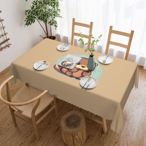 KLJnmbb Vielseitige, rechteckige Tischdecke mit süßem Otter-Druck, wasserdicht, wiederverwendbar, für Küche KLJnmbb Vielseitige, rechteckige Tischdecke mit süßem Otter-Druck, wasserdicht, wiederverwendbar, für Küche von KLJnmbb