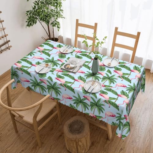 KLJnmbb Vielseitige, rechteckige Tischdecke mit tropischem Flamingodruck, wasserdicht, wiederverwendbar, für Küche, 137 x 183 cm KLJnmbb Vielseitige, rechteckige Tischdecke mit tropischem Flamingodruck, wasserdicht, wiederverwendbar, für Küche, 137 x 183 cm von KLJnmbb