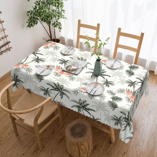 KLJnmbb Vielseitige, rechteckige Tischdecke mit tropischen Palmen, wasserdicht, wiederverwendbar, für Küche, 137 x 183 cm KLJnmbb Vielseitige, rechteckige Tischdecke mit tropischen Palmen, wasserdicht, wiederverwendbar, für Küche, 137 x 183 cm von KLJnmbb