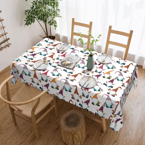 KLJnmbb Weihnachtliche Tischdecke mit lustigem Zwergen-Druck, vielseitig, rechteckig, 137 x 183 cm, wasserdicht, wiederverwendbar, Esstuch, Küche KLJnmbb Weihnachtliche Tischdecke mit lustigem Zwergen-Druck, vielseitig, rechteckig, 137 x 183 cm, wasserdicht, wiederverwendbar, Esstuch, Küche von KLJnmbb
