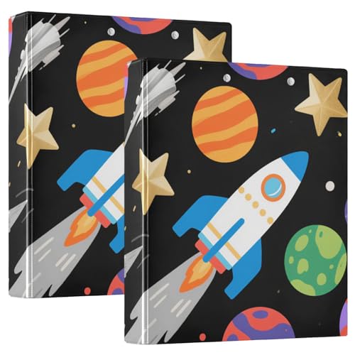 2 Stück Rundringe Binder 1 und 1/2 Zoll Cartoon Raketen Weltraum kindlich mit Klemmbrett 1/2 Stück Schulhefter 200 Blatt 2 Stück Rundringe Binder 1 und 1/2 Zoll Cartoon Raketen Weltraum kindlich mit Klemmbrett 1/2 Stück Schulhefter 200 Blatt von KLL