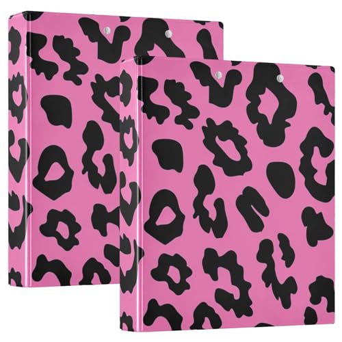 2 Stück runde Ringbücher 2,5 cm Leopard Pink mit Klemmbrett 1/2 Stück Schulbedarf Binder Hardcover 2 Stück runde Ringbücher 2,5 cm Leopard Pink mit Klemmbrett 1/2 Stück Schulbedarf Binder Hardcover von KLL