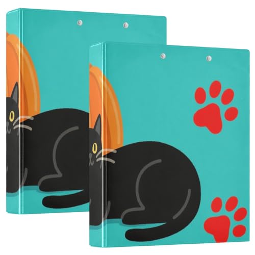 3 Ringbücher 1 und 1/2 Zoll Halloween Schwarze Katzen und Kürbisse mit Taschen 1/2 Stück Ordner für Schule 200 Blatt 2 Stück 3 Ringbücher 1 und 1/2 Zoll Halloween Schwarze Katzen und Kürbisse mit Taschen 1/2 Stück Ordner für Schule 200 Blatt 2 Stück von KLL