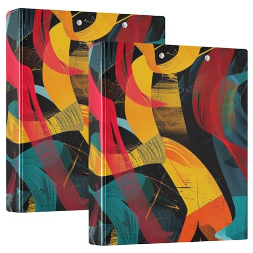 3 Ringbücher 3,5 cm, abstrakte Textur mit Taschen, 1/2 Packungen, Schulbedarf, Hardcover, 2 Stück 3 Ringbücher 3,5 cm, abstrakte Textur mit Taschen, 1/2 Packungen, Schulbedarf, Hardcover, 2 Stück von KLL