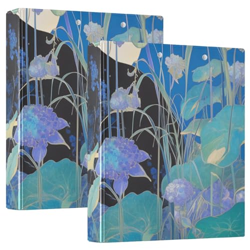 3-Ringbücher 3,8 cm Vintage Schwarz Leopard Blau Hortensien Blumen mit Taschen 1/2 Packung Ordner Schulhefter 200 Blatt 2 Stück 3-Ringbücher 3,8 cm Vintage Schwarz Leopard Blau Hortensien Blumen mit Taschen 1/2 Packung Ordner Schulhefter 200 Blatt 2 Stück von KLL