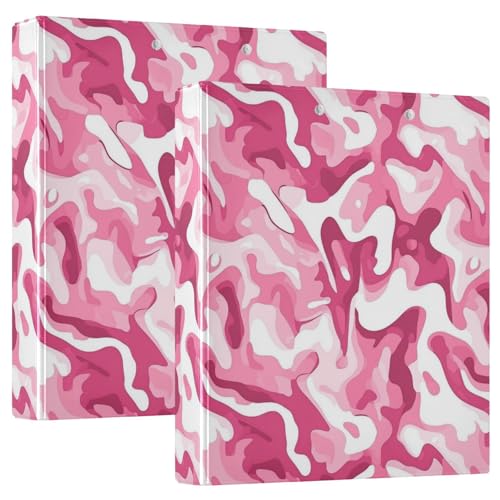 3-Ringe Binder 1-1/2 Zoll Camouflage Pink Weiß mit Klemmbrett 1/2 Pack Schulbedarf Binder Hardcover 2 Stück 3-Ringe Binder 1-1/2 Zoll Camouflage Pink Weiß mit Klemmbrett 1/2 Pack Schulbedarf Binder Hardcover 2 Stück von KLL