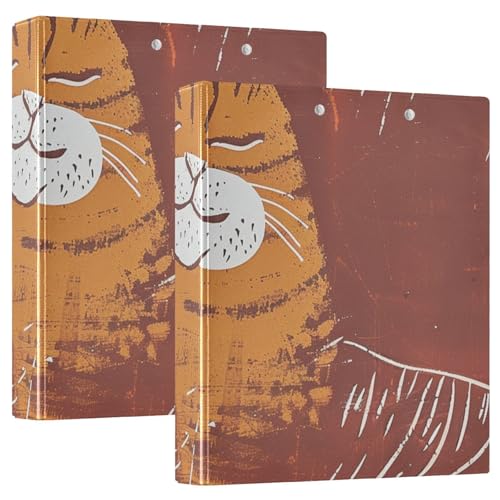 3 Ringe Notizbuch Ordner 1-1/2 Zoll Orange Big Cat Minimalismus mit Klemmbrett 1/2 Packungen Schulhefter Hardcover 2 Stück 3 Ringe Notizbuch Ordner 1-1/2 Zoll Orange Big Cat Minimalismus mit Klemmbrett 1/2 Packungen Schulhefter Hardcover 2 Stück von KLL