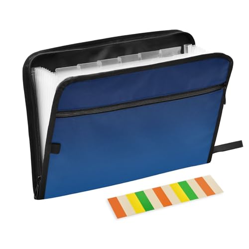 Akkordeanische Aktenordner, A4, zum Aufhängen, erweiterbar, mit Taschen, für Ernährungsberater, Schule, Ozean-Tiefen von KLL