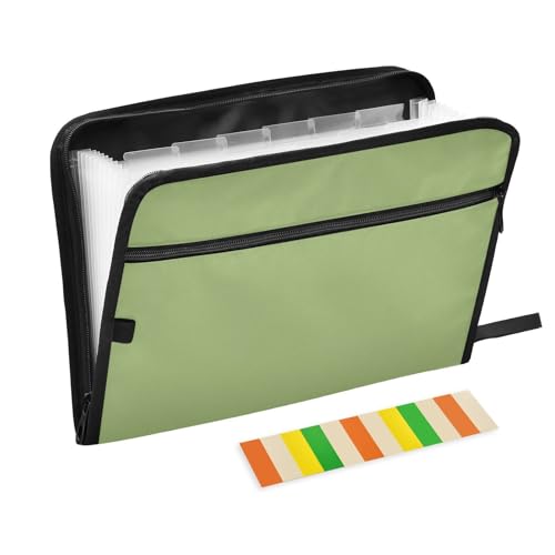 Akkordeanische Schnellhefter A4, Multi Pocket Ordner mit Etikett, für Inspektoren, Büro, Klemmbrett, Pistaziengrün Akkordeanische Schnellhefter A4, Multi Pocket Ordner mit Etikett, für Inspektoren, Büro, Klemmbrett, Pistaziengrün von KLL