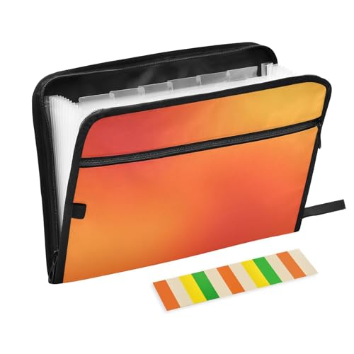 Akkordeanischer Aktenordner, A4-Größe, erweiterbar mit Reißverschluss, für Still-Edition, automatische warme Umarmung von KLL