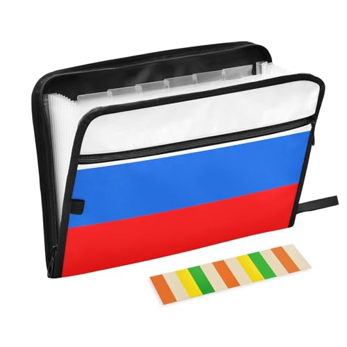 Aktenordner mit Flagge, 13 Fächer, A4, Briefgröße mit Reißverschluss, für Dokumentenmappen mit Taschen, für Dokumente Aktenordner mit Flagge, 13 Fächer, A4, Briefgröße mit Reißverschluss, für Dokumentenmappen mit Taschen, für Dokumente von KLL