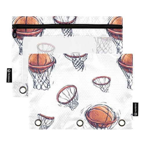 Basketball-Bindertaschen, 3 Löcher, Ordner für 3 Ringe, Bindertasche mit 3 Löchern, für Prüfungsbüro, Organizer von KLL
