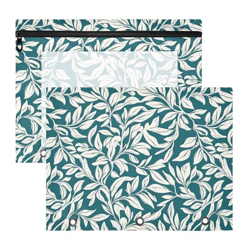 Binder-Bleistiftetui, Klarsichtfenster, Kunststoff, Ordner für A4-Papier, Briefe, 2 Stück, Lehrer Zuhause, Retro, weiße Blätter Binder-Bleistiftetui, Klarsichtfenster, Kunststoff, Ordner für A4-Papier, Briefe, 2 Stück, Lehrer Zuhause, Retro, weiße Blätter von KLL
