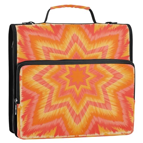Boho-Mandala-Blume, 3,8 cm, 3 Ringe, Reißverschluss, Organizer mit Riemen, wasserdicht, Dokumentenordner, Organizer für Schule/Büro, Carpeta del organizador Boho-Mandala-Blume, 3,8 cm, 3 Ringe, Reißverschluss, Organizer mit Riemen, wasserdicht, Dokumentenordner, Organizer für Schule/Büro, Carpeta del organizador von KLL
