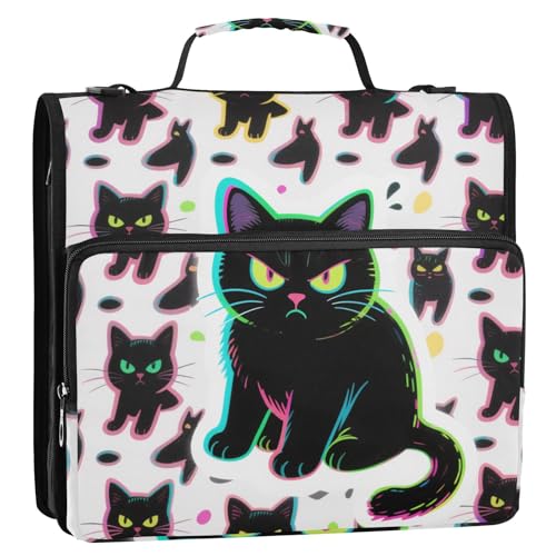 Cartoon-Organizer mit 3 Ringen und Schultergurt und Griff, inklusive Reißverschlusstasche, Dokumenten-Organizer für Schule/Büro, 3,8 cm Cartoon-Organizer mit 3 Ringen und Schultergurt und Griff, inklusive Reißverschlusstasche, Dokumenten-Organizer für Schule/Büro, 3,8 cm von KLL
