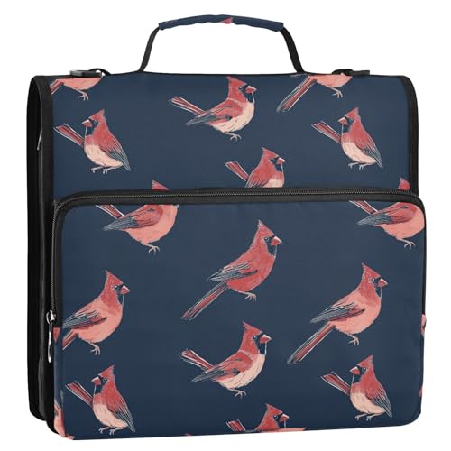 Chic Northern Birds Ringbuch mit 3 Ringen, 3,8 cm, mit extra Taschen und Schultergurt, inklusive Reißverschlusstasche, Portfolio-Organizer für Mittelschule, Organisadores de suministros Chic Northern Birds Ringbuch mit 3 Ringen, 3,8 cm, mit extra Taschen und Schultergurt, inklusive Reißverschlusstasche, Portfolio-Organizer für Mittelschule, Organisadores de suministros von KLL