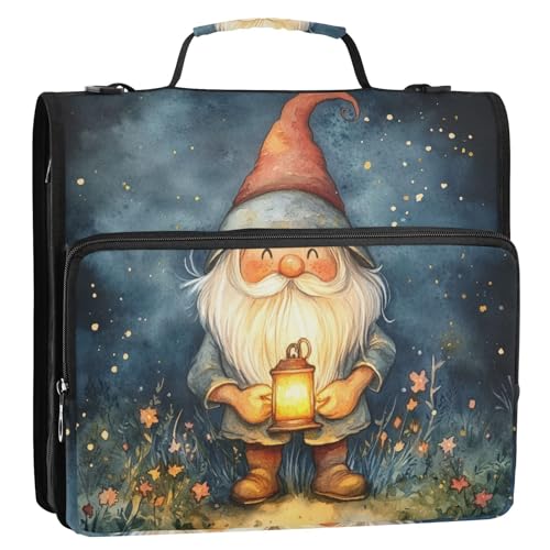 Cunning Dwarfs Organizer mit 3 Ringen und Schultergurt und Griff, Laege Kapazität, Dokumente, Akten, Aufbewahrungstasche für Schule und Büro Cunning Dwarfs Organizer mit 3 Ringen und Schultergurt und Griff, Laege Kapazität, Dokumente, Akten, Aufbewahrungstasche für Schule und Büro von KLL