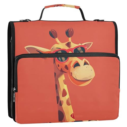 Dokumenten-Organizer-Tasche, 3,8 cm, 3 Ringe, Reißverschluss, mit Griff und abnehmbarem Schultergurt, leicht zu transportieren, geeignet für die Mittelschule, Rot Dokumenten-Organizer-Tasche, 3,8 cm, 3 Ringe, Reißverschluss, mit Griff und abnehmbarem Schultergurt, leicht zu transportieren, geeignet für die Mittelschule, Rot von KLL