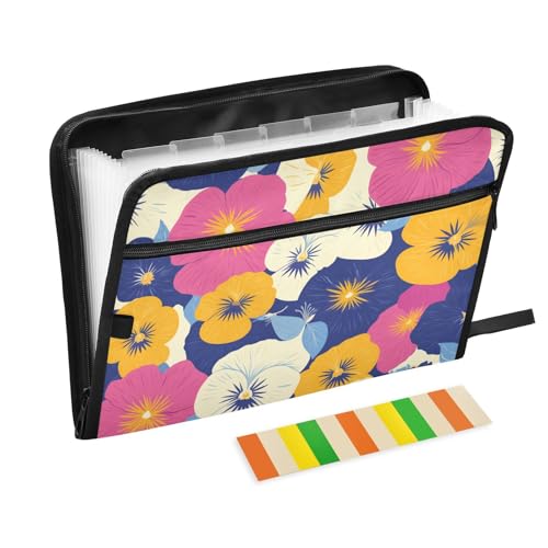 Dokumentenmappe mit bunten Blumen, erweiterbar, 13 Fächer, A4, Briefgröße mit Reißverschluss, für Zuhause, Büro, Aktenordner, Jacke, Para Guardar Documentos Dokumentenmappe mit bunten Blumen, erweiterbar, 13 Fächer, A4, Briefgröße mit Reißverschluss, für Zuhause, Büro, Aktenordner, Jacke, Para Guardar Documentos von KLL