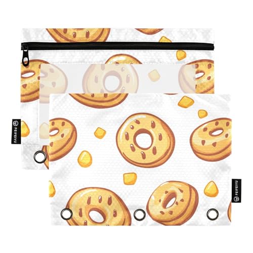 Donut-Ringe Bindertaschen aus Kunststoff für Ordner, 3 Ringe, wasserdicht, für Schüler, Schreibwarenbedarf Donut-Ringe Bindertaschen aus Kunststoff für Ordner, 3 Ringe, wasserdicht, für Schüler, Schreibwarenbedarf von KLL
