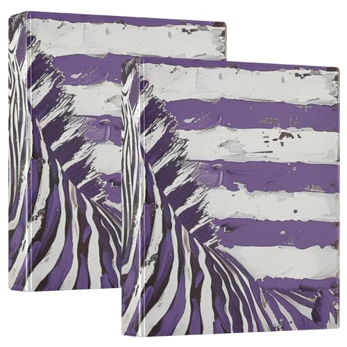 Drei-Ring-Ordner, 3,5 cm, amerikanische violette Flagge, Tier mit Tascheneinband, 1/2 Packung Ordner, Schulhefter 200 Blatt, 2 Stück Drei-Ring-Ordner, 3,5 cm, amerikanische violette Flagge, Tier mit Tascheneinband, 1/2 Packung Ordner, Schulhefter 200 Blatt, 2 Stück von KLL