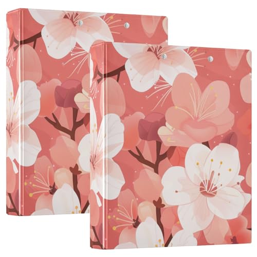 Drei-Ring-Ordner 3,8 cm Kirschblüte mit Innentaschen, 1/2 Packung Ordner, Schulbedarf, Hardcover, 2 Stück Drei-Ring-Ordner 3,8 cm Kirschblüte mit Innentaschen, 1/2 Packung Ordner, Schulbedarf, Hardcover, 2 Stück von KLL