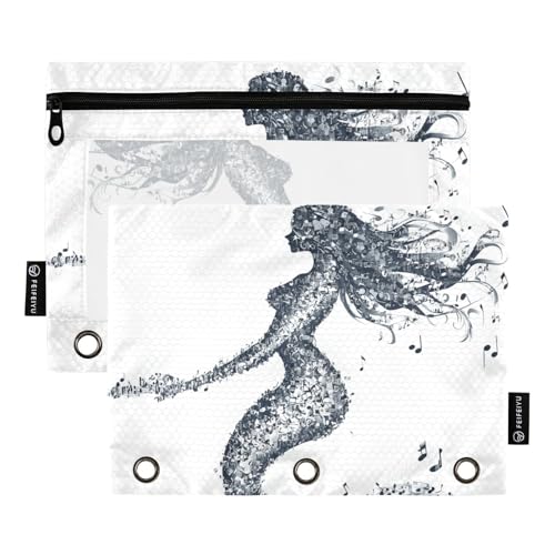 Einzigartige Meerjungfrau Binder Taschenordner Kosmetiktasche für Ordner 3 Ringe mit wasserdicht für Studenten Zuhause Reise Karten Aufbewahrungsbehälter Einzigartige Meerjungfrau Binder Taschenordner Kosmetiktasche für Ordner 3 Ringe mit wasserdicht für Studenten Zuhause Reise Karten Aufbewahrungsbehälter von KLL
